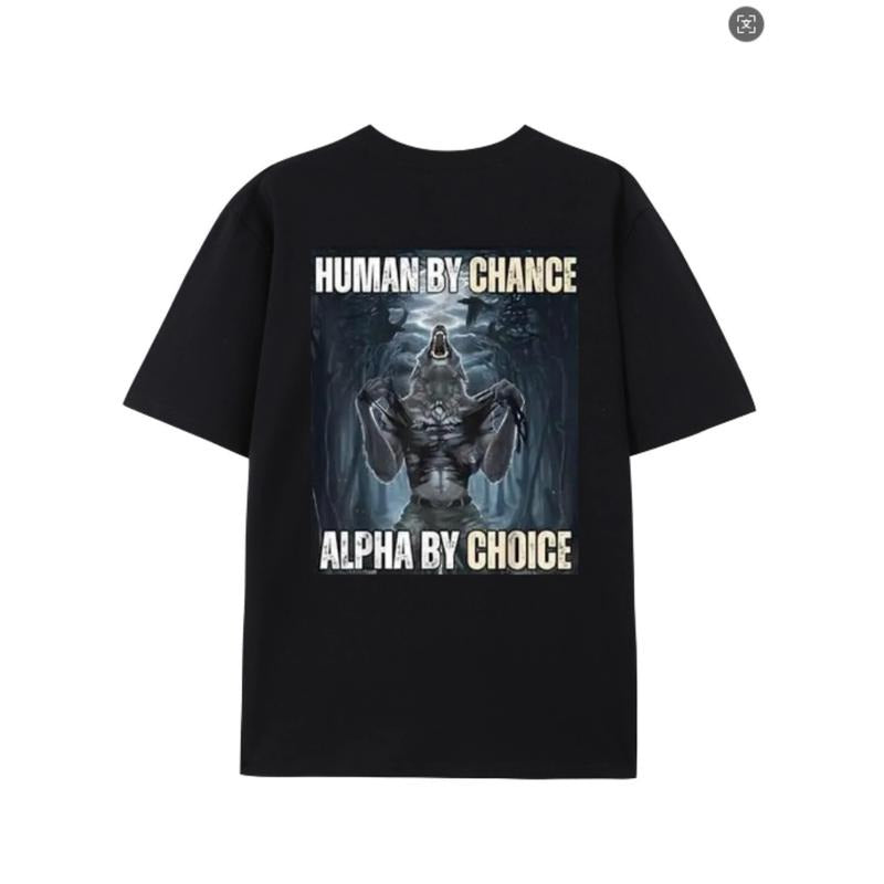 [100% Cotton] Fierce Werewolf Alpha T-Shirt In Dark Forest Battle Scene . Hoodie, Sweatshirt | UrbanDripWear.com