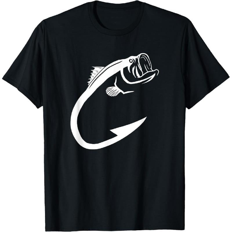 [100% Cotton] Fish Hook Minimal Art Cool Fishing Lover Art Lover Gift T-Shirt Hoodie, Sweatshirt | UrbanDripWear.com