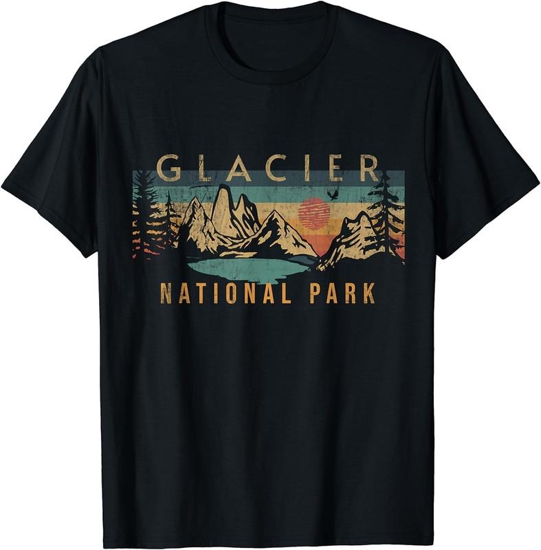 [100% Cotton] Glacier National Park T-Shirt Hoodie, Sweatshirt | UrbanDripWear.com
