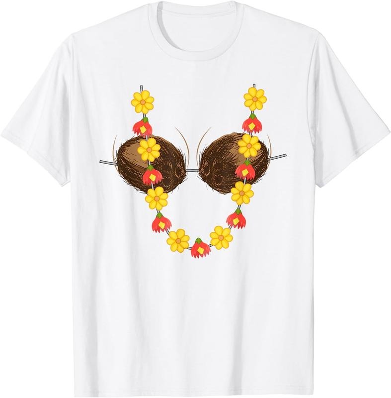 [100% Cotton] Hawaiian Coconut Shirt | Cool Tropical Coco Tee Gift Hoodie, Sweatshirt | UrbanDripWear.com