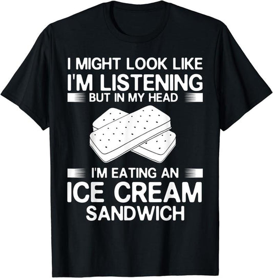 [100% Cotton] Ice Cream Sandwich Gift Cookie Recipe T-Shirt