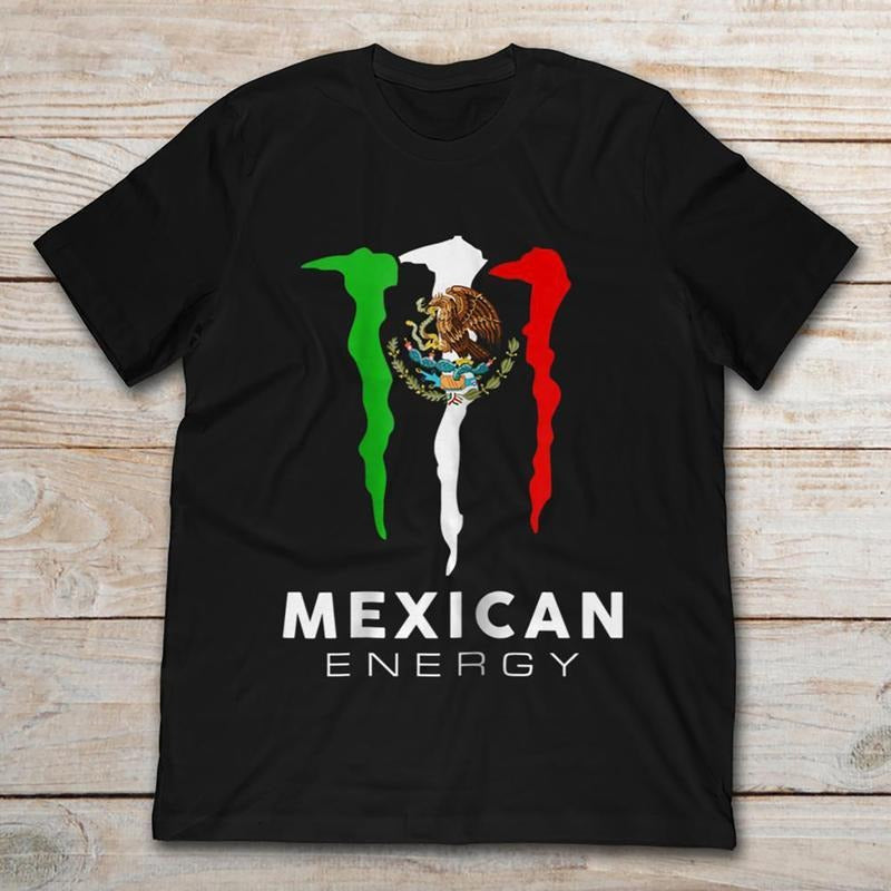 [100% Cotton] MEXICO FLAG MEXICAN ENERGY DRINK LOGO T-SHIRT Hoodie, Sweatshirt | UrbanDripWear.com