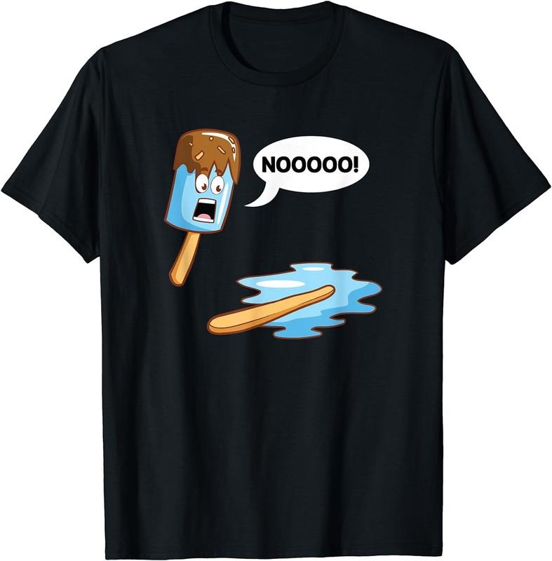 [100% Cotton] Melted Popsicle Tragedy Graphic Sarcasm Humor Novelty Tshirt T-Shirt Hoodie, Sweatshirt | UrbanDripWear.com