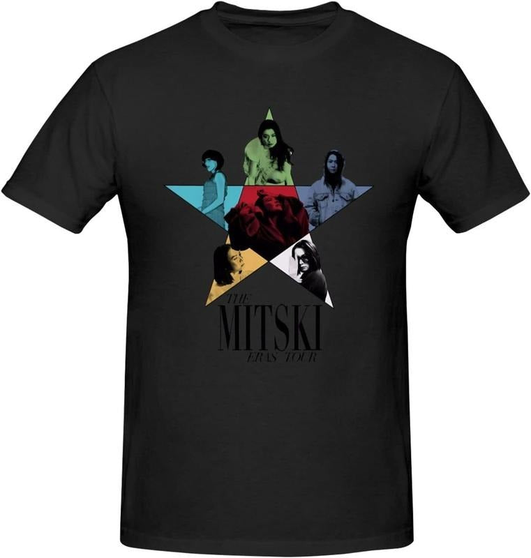 [100% Cotton] Mitskis Music Miyawaki Shirt Men's Crew Neck Short Sleeve Tops Fashion Trend Tee Deep Heather Hoodie,...