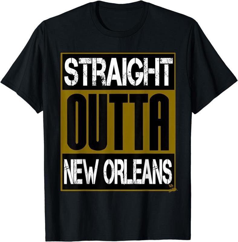 [100% Cotton] New Orleans shirt hip hop - straight outta new orleans T-Shirt Hoodie, Sweatshirt | UrbanDripWear.com