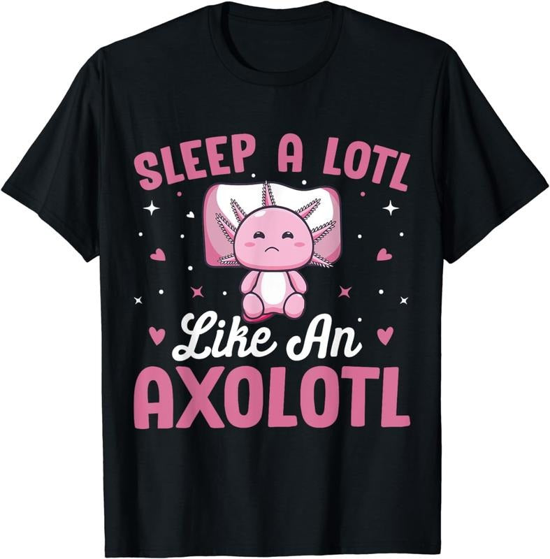 [100% Cotton] Sleep A Lotl Like An Axolotl T-Shirt Hoodie, Sweatshirt | UrbanDripWear.com