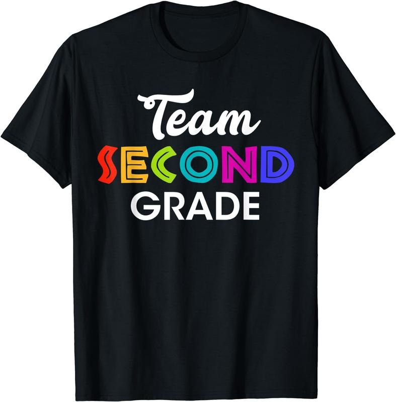 [100% Cotton] Team 2nd Grade Second Graders Back To School Season Print T-Shirt Hoodie, Sweatshirt | UrbanDripWear.com