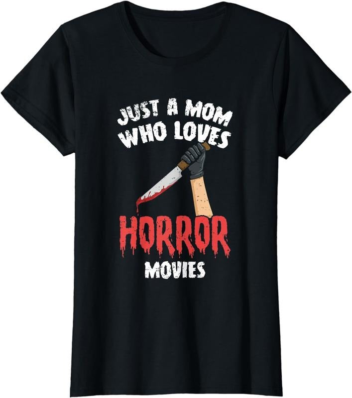 [100% Cotton] Womens Halloween Horror Film Design for your Horror Mom T-Shirt Hoodie, Sweatshirt | UrbanDripWear.com