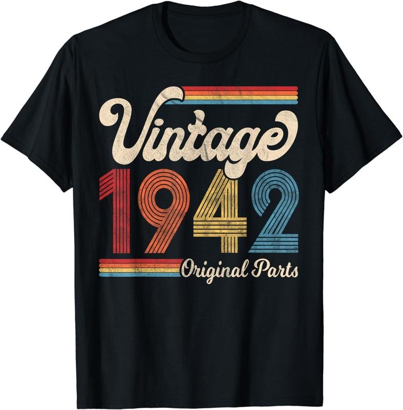 [100% Cotton]1942. Vintage 1942 Birthday Gift Men Women. Born Made 1942 T-Shirt Hoodie, Sweatshirt | UrbanDripWear.com