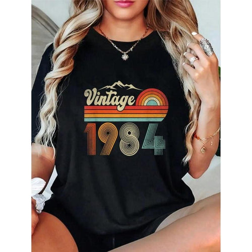 100% Cotton 40 Years Old Gifts Vintage 1984 Born In 1984 40th Birthday T-Shirt Hoodie, Sweatshirt | UrbanDripWear.com