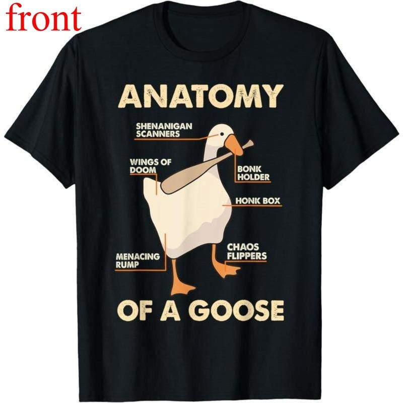 100% Cotton Anatomy Of A Goose Funny Meme Animal Lover Goose Honk Bonk T-Shirt Hoodie, Sweatshirt | UrbanDripWear.com