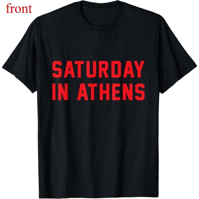 100% Cotton Athens Georgia | Saturday in Athens T-Shirt Hoodie, Sweatshirt | UrbanDripWear.com