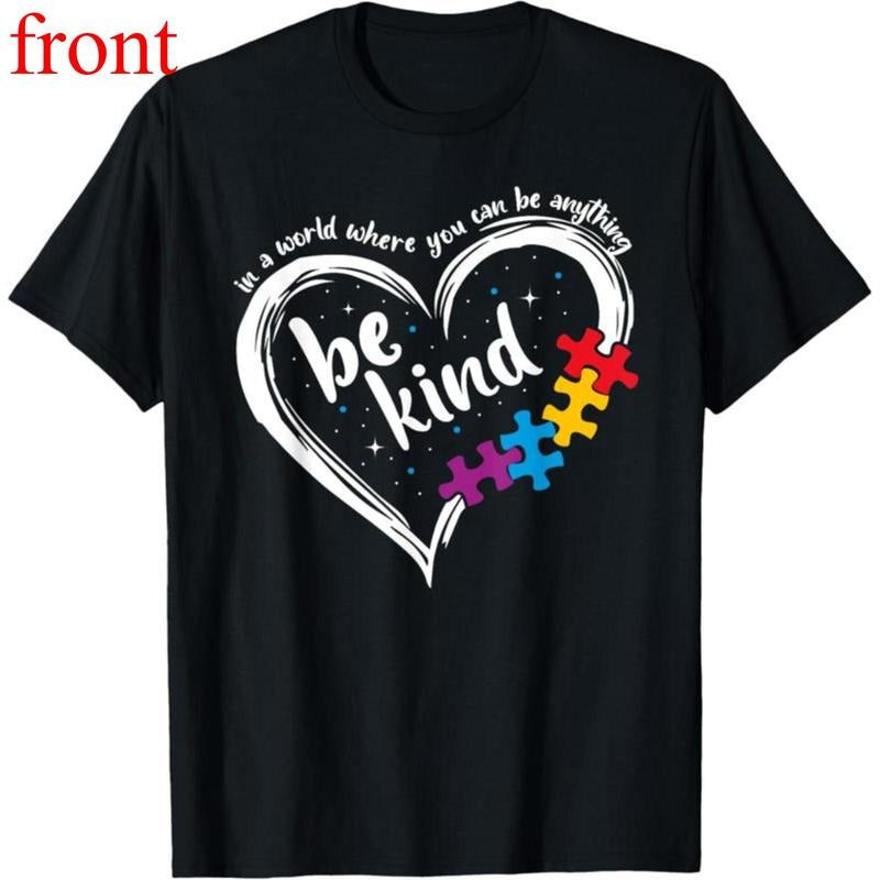100% Cotton Autism Be Kind Women Blue Be Kind Autism Awareness T-Shirt Hoodie, Sweatshirt | UrbanDripWear.com