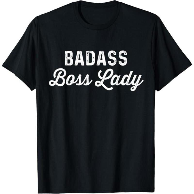 100% Cotton Badass Boss | Funny Lady Coworker Tee Shirt T-Shirt Hoodie, Sweatshirt | UrbanDripWear.com