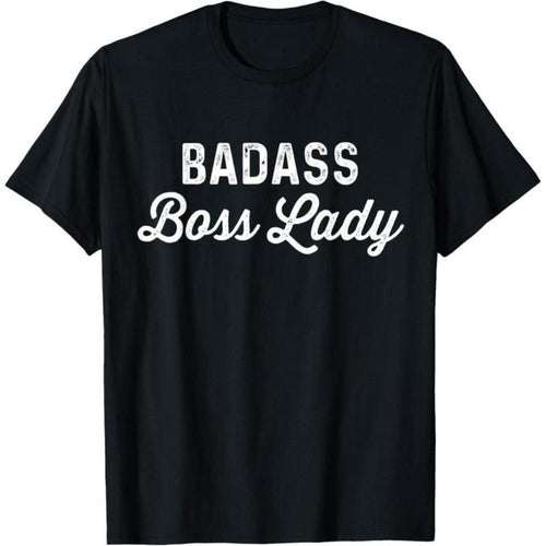 100% Cotton Badass Boss | Funny Lady Coworker Tee Shirt T-Shirt Hoodie, Sweatshirt | UrbanDripWear.com