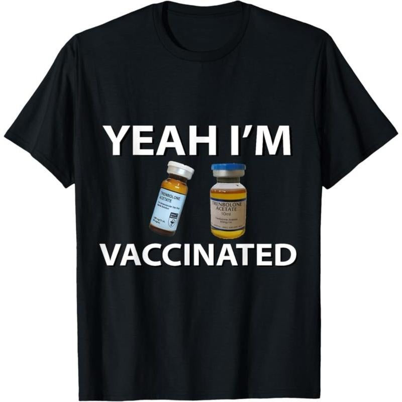 100% Cotton Bodybuilding Vaccinated Trenbolone Funny Tren Lover Gym Jim T-Shirt Hoodie, Sweatshirt | UrbanDripWear.com