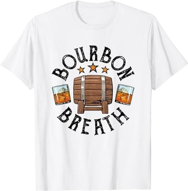 [100% Cotton]Bourbon Breath Whiskey Barrel Alcohol Drinker Drinking T-Shirt Hoodie, Sweatshirt | UrbanDripWear.com