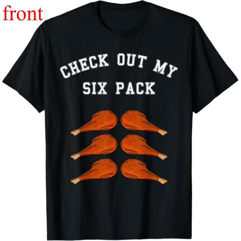 100% Cotton Check Out My Six 6 Pack Turkey Legs Happy Thanksgiving Funny T-Shirt Hoodie, Sweatshirt | UrbanDripWear.com