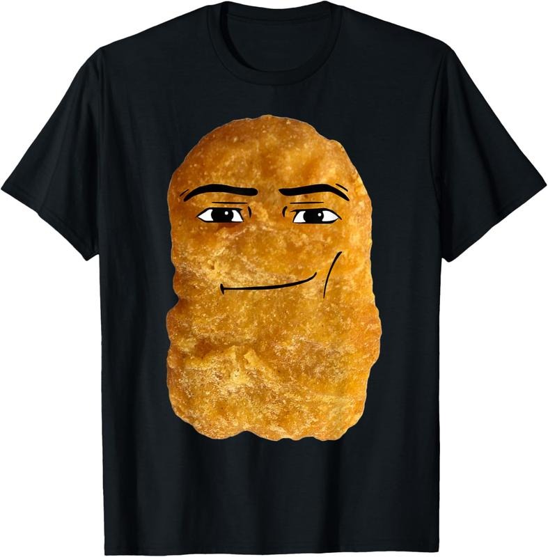 100% Cotton Chicken Nugget Meme T-Shirt, Small, Black Hoodie, Sweatshirt | UrbanDripWear.com