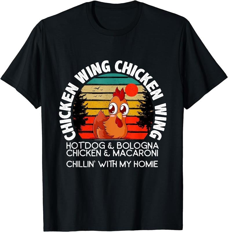 [100% Cotton]Chicken Wing Chicken Wing Hot Dog Bologna Macaroni T-Shirt Hoodie, Sweatshirt | UrbanDripWear.com