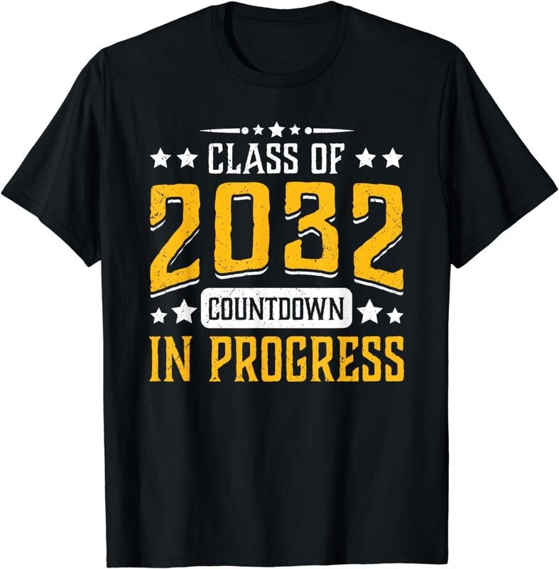 [100% Cotton]Class of 2032 Countdown in Progress Fun Graduating First Day T-Shirt Hoodie, Sweatshirt | UrbanDripWear.com