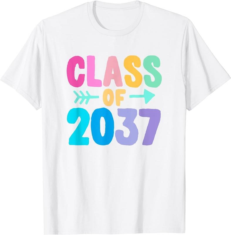[100% Cotton]Class of 2037 Graduation Grow With Me T-Shirt Hoodie, Sweatshirt | UrbanDripWear.com