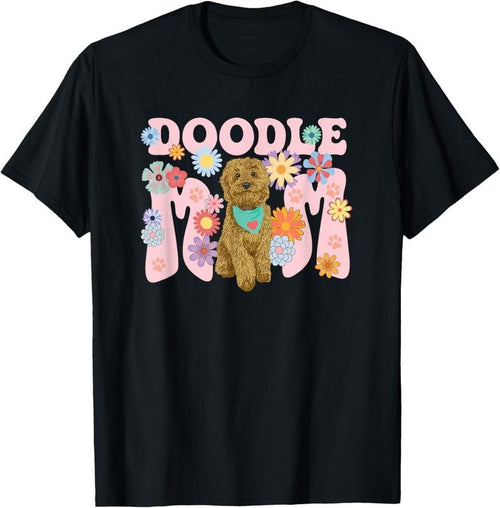 100% Cotton Cute Goldendoodle Doodle Dog Mom Design Women T-Shirt Hoodie, Sweatshirt | UrbanDripWear.com