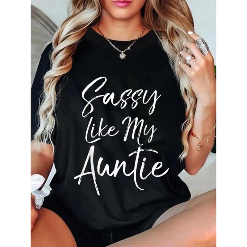 100% Cotton Cute Niece Gift from Aunt Matching Gift Sassy Like My Auntie T-Shirt Hoodie, Sweatshirt | UrbanDripWear.com