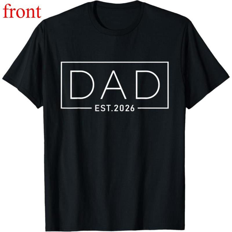 100% Cotton Dad Est. 2026 Expect Baby 2026, Father 2026 New Dad 2026 T-Shirt style 02 Hoodie, Sweatshirt | UrbanDripWear.com