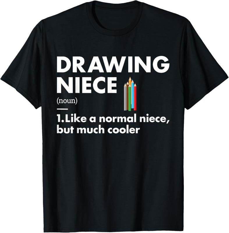 100% Cotton Drawer Niece Definition Drawing T-Shirt Hoodie, Sweatshirt | UrbanDripWear.com