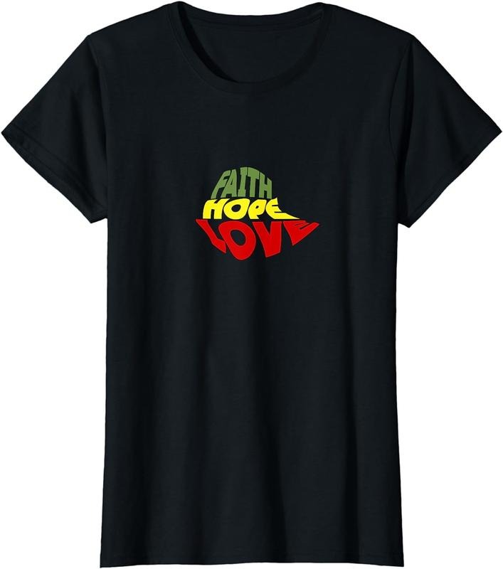 [100% Cotton]Faith Hope and Love on Ethiopian Map trendy T-Shirt Hoodie, Sweatshirt | UrbanDripWear.com