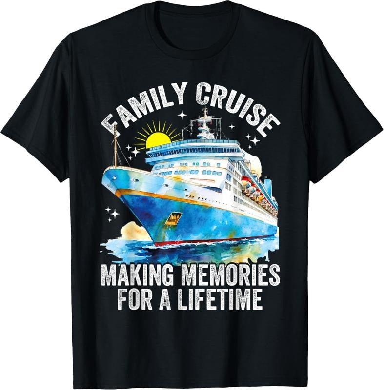 100% Cotton Family Cruise 2025 Family Matching Cruise Ship Vacation Trip T-Shirt Hoodie, Sweatshirt | UrbanDripWear.com