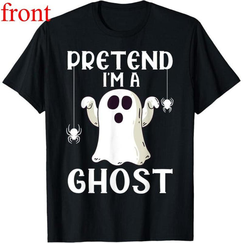 100% Cotton Fashion Garment Funny Pretend I'm A Ghost Lazy Halloween Costume T-Shirt Hoodie, Sweatshirt | UrbanDripWear.com