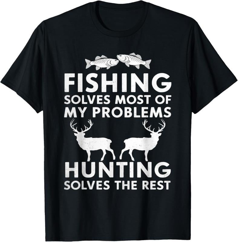 100% Cotton Fishing And Hunting Gifts Fathers Day Humor Hunter Cool Tee T-Shirt Hoodie, Sweatshirt | UrbanDripWear.com