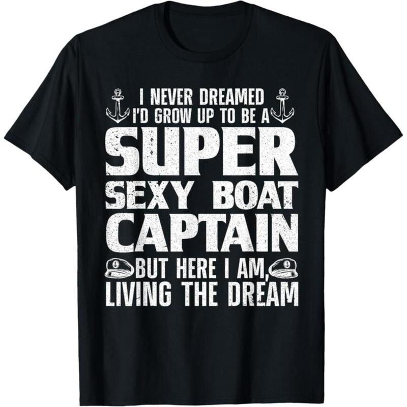 100% Cotton Funny Boat Captain Design For Men Women Boating Boat Captain T-Shirt Hoodie, Sweatshirt | UrbanDripWear.com