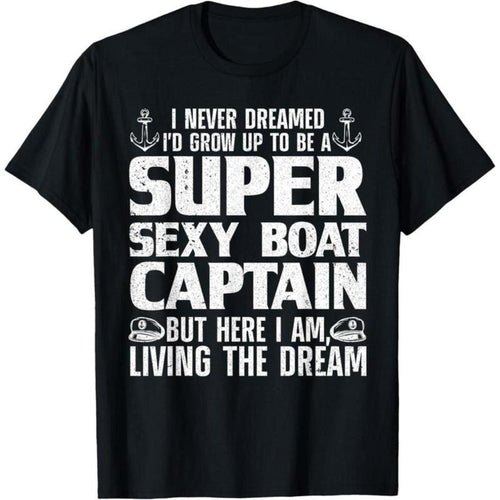 100% Cotton Funny Boat Captain Design For Men Women Boating Boat Captain T-Shirt Hoodie, Sweatshirt | UrbanDripWear.com