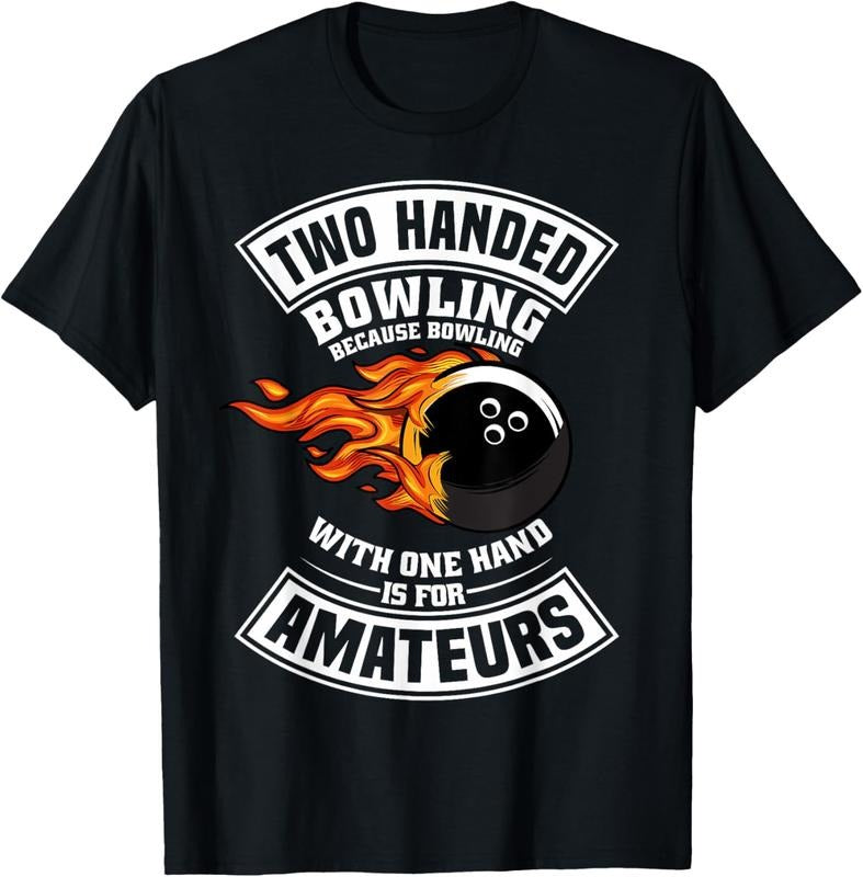 100% Cotton Funny Bowling Two Handed Bowling T-Shirt Hoodie, Sweatshirt | UrbanDripWear.com