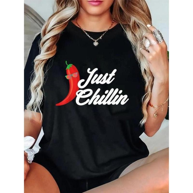 100% Cotton Funny Just Chillin Chili Pepper Shirt For Spicy Food Lovers T-Shirt Hoodie, Sweatshirt | UrbanDripWear.com
