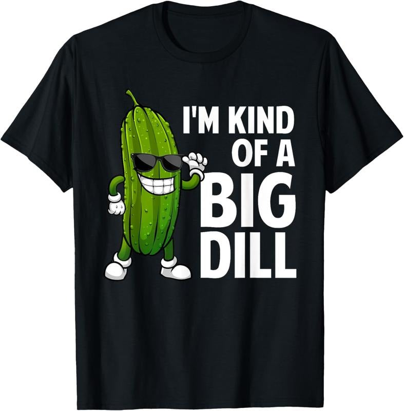 100% Cotton Funny Pickle Design For Men Women  Big Dill Pickle Lover T-Shirt Hoodie, Sweatshirt | UrbanDripWear.com