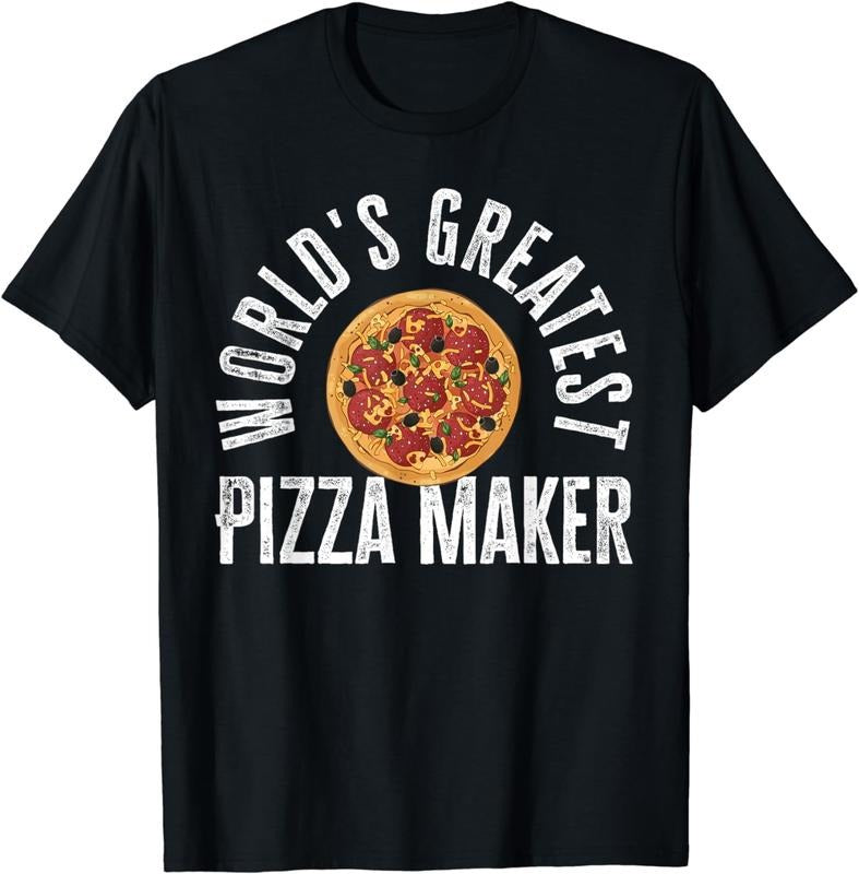 [100% Cotton]Funny Pizza Chef Gift | World's Greatest Pizza Maker T-Shirt Hoodie, Sweatshirt | UrbanDripWear.com