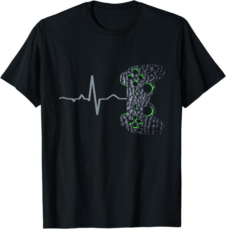 [100% Cotton]Gamer Heartbeat Video Games Gaming Boys Teens Funny Pc Gamer T-Shirt Hoodie, Sweatshirt | UrbanDripWear.com