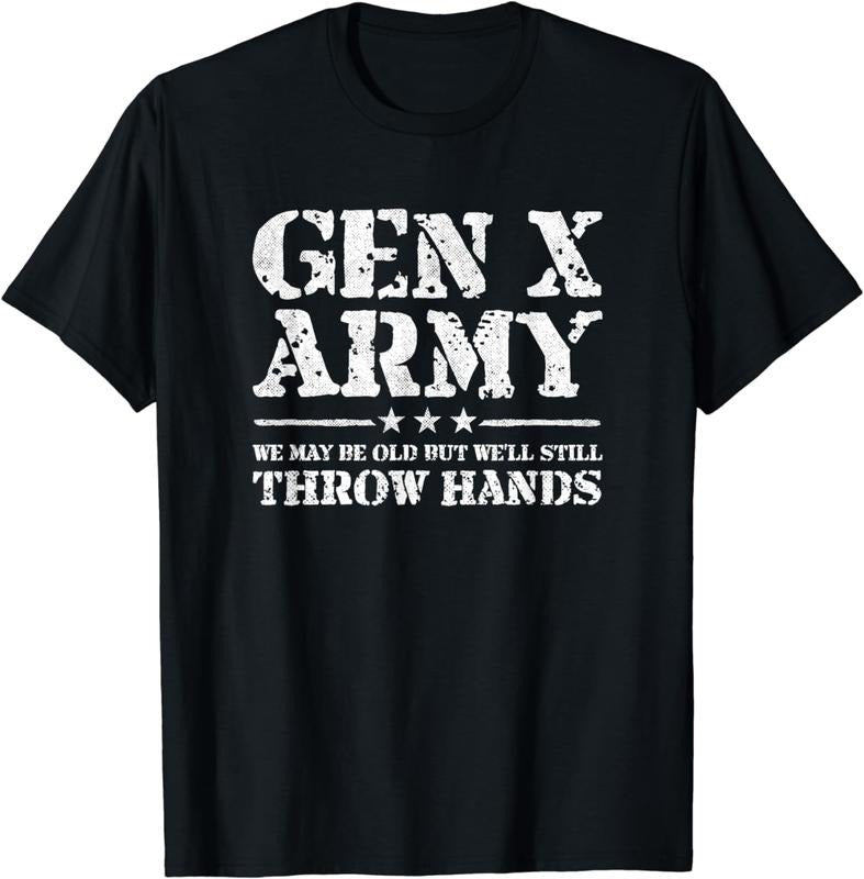 [100% Cotton]Gen X - Gen Xer - Generation X - Throw Hands - Funny Gen X T-Shirt Hoodie, Sweatshirt | UrbanDripWear.com