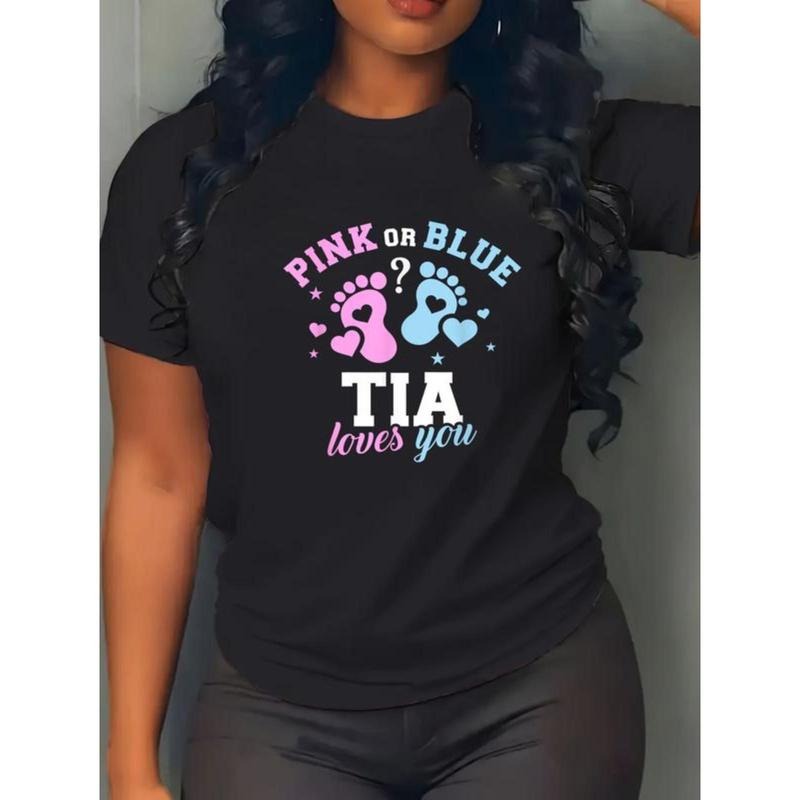 100% Cotton Gender reveal tia aunt T-Shirt Hoodie, Sweatshirt | UrbanDripWear.com