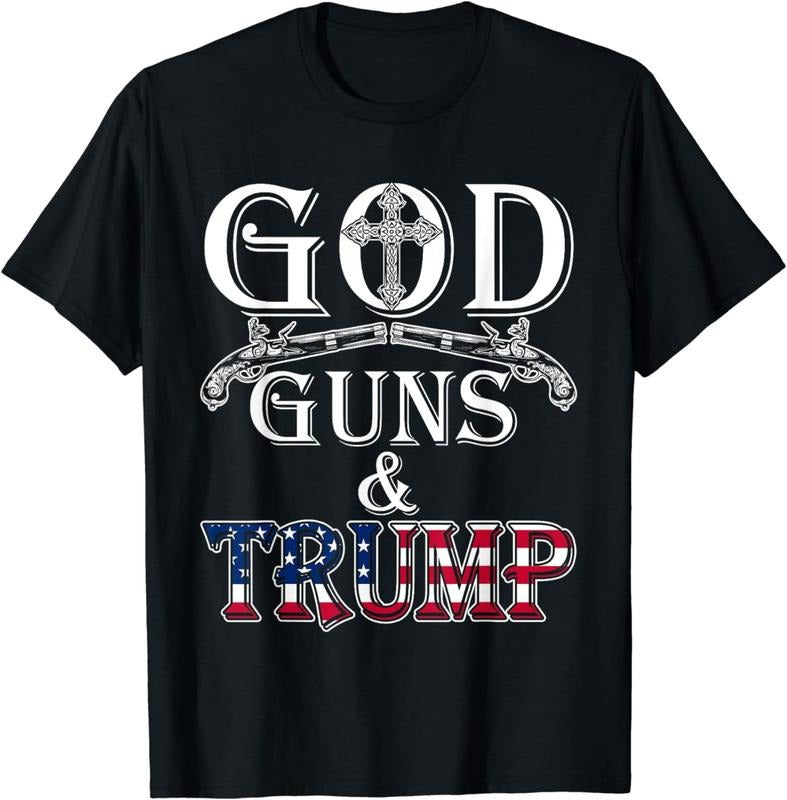 [100% Cotton]God Guns And DonaldShirt 2nd Amendment T Shirt Donald45 Hoodie, Sweatshirt | UrbanDripWear.com