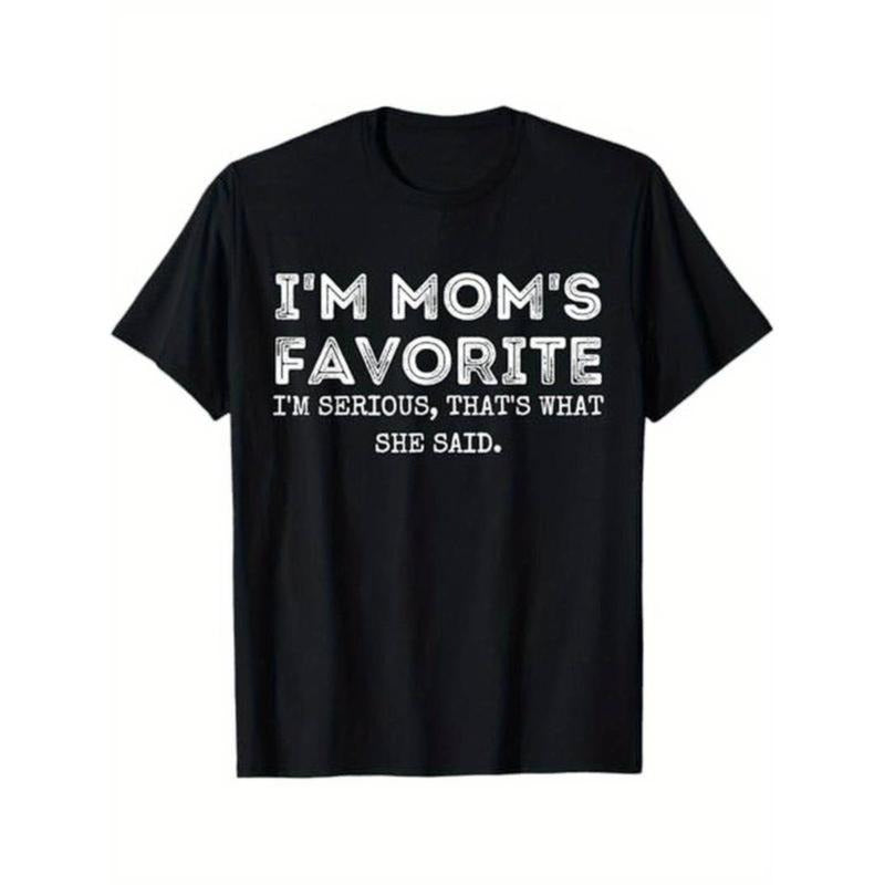100% Cotton Golf Gift T-Shirt For Men and Women I'm Mom's Favorite That's What She Said Funny Short Sleeve T-Shirt, 100%...