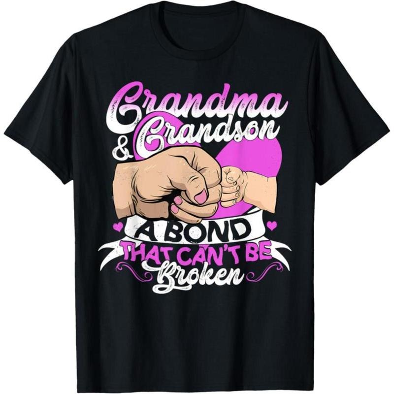 100% Cotton Grandparents Grandma And Grandson Shirt Funny Gift T-Shirt Hoodie, Sweatshirt | UrbanDripWear.com