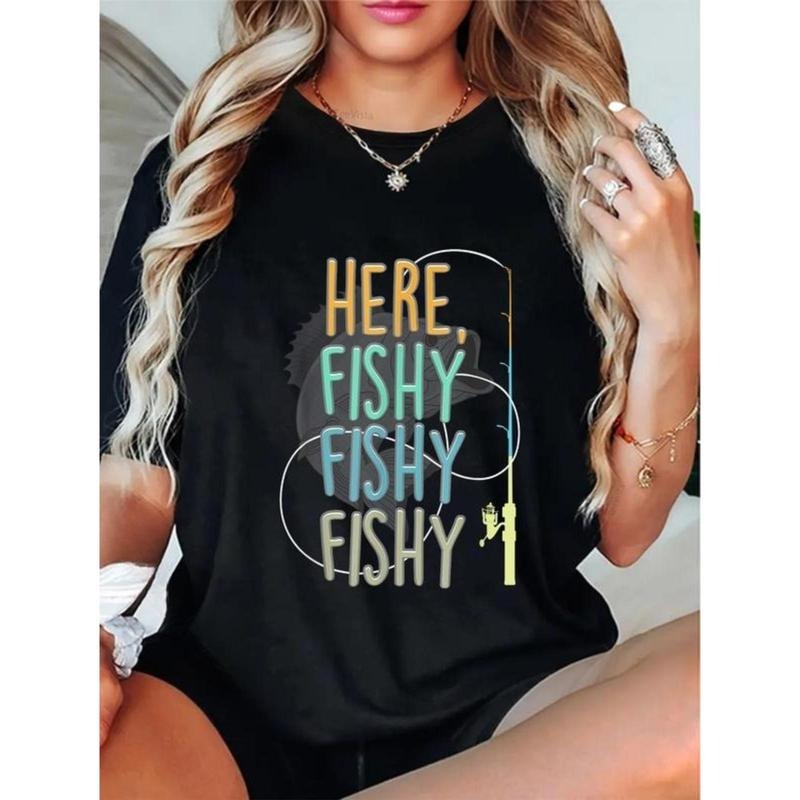 100% Cotton Here Fishy Fisherman Fishing Rod Fish Fishing Saying Angler T-Shirt style 02 Hoodie, Sweatshirt