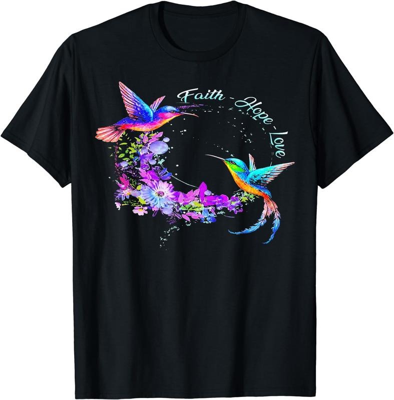 [100% Cotton]Hummingbird Bird Tree Beautiful Nature Spirit T-Shirt Black Hoodie, Sweatshirt | UrbanDripWear.com