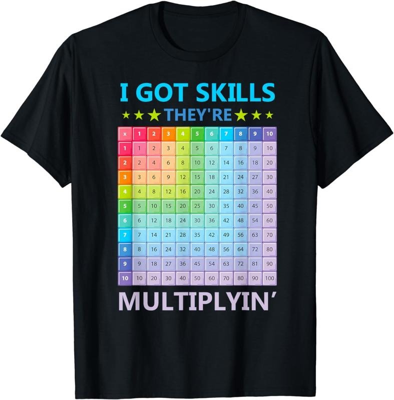 [100% Cotton]I Got Skills They're Multiplying Funny Math Teacher Students T-Shirt Hoodie, Sweatshirt | UrbanDripWear.com