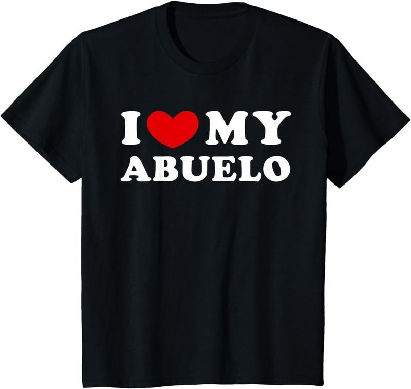 [100% Cotton]I Love My Abuelo, I Heart My Abuelo T-Shirt Hoodie, Sweatshirt | UrbanDripWear.com